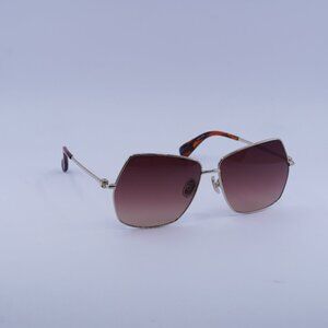 MaxMara MM0035-H 30F Sunglasses Gold Geometric Frame, Brown Lenses